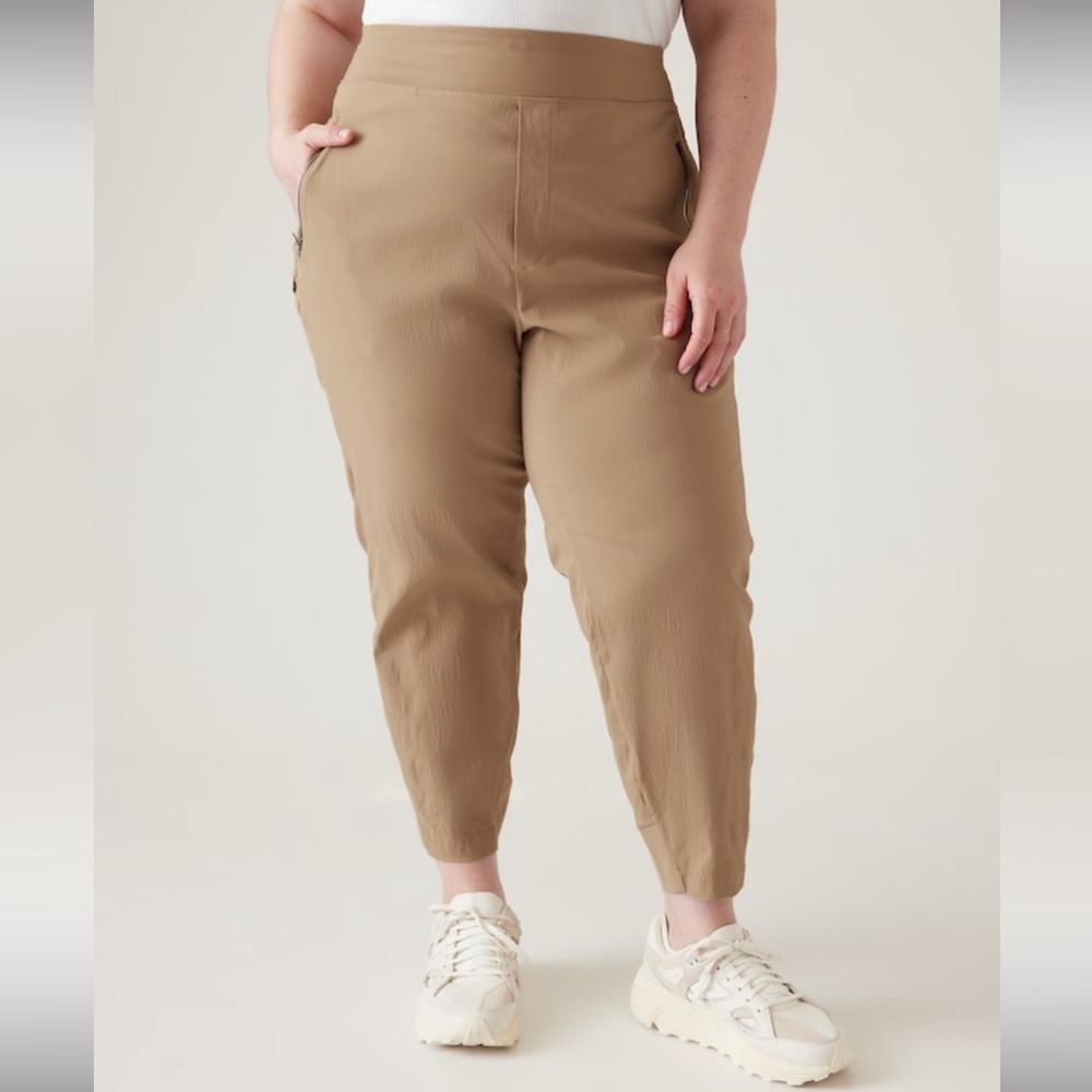 Athleta Trekkie North Jogger Pants Big Sur Brown Size 18 BRAND NEW - Picture 3 of 8